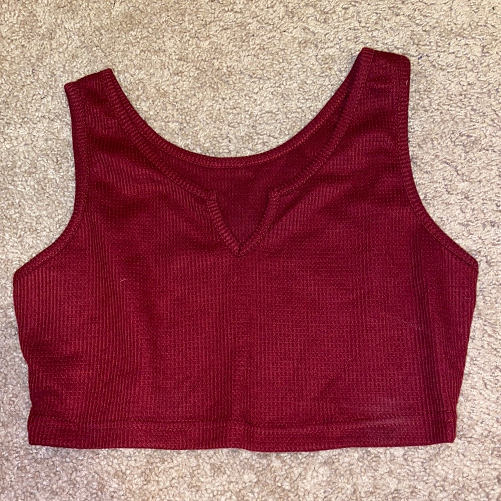 Cropped v cropped top